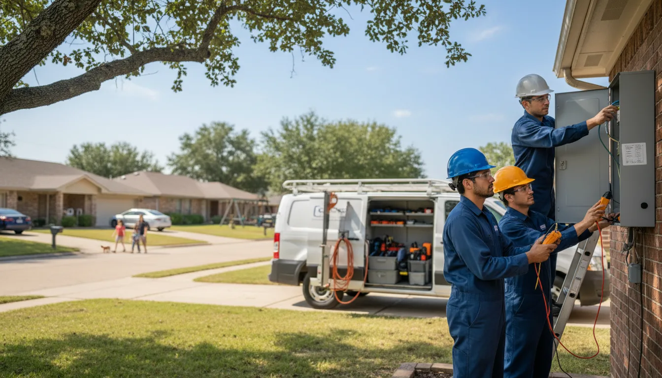 Certified electrician providing emergency electrical services in Tarzan, TX